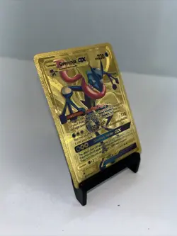 Greninja GX Metal Gold Foil Pokemon Card Fan Art Display Card HP230 - Image 3