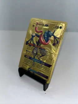 Greninja GX Metal Gold Foil Pokemon Card Fan Art Display Card HP230 - Image 4
