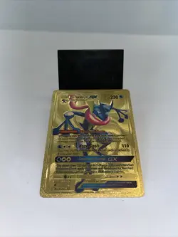 Greninja GX Metal Gold Foil Pokemon Card Fan Art Display Card HP230 - Image 5