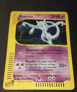 Pokemon EXPEDITION - #20/165 Mewtwo - ENG - Holo - SWIRLS - Moderately Played - Image 3
