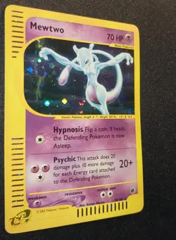 Pokemon EXPEDITION - #20/165 Mewtwo - ENG - Holo - SWIRLS - Moderately Played - Image 4