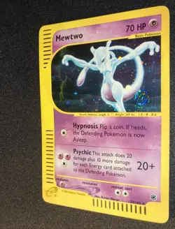 Pokemon EXPEDITION - #20/165 Mewtwo - ENG - Holo - SWIRLS - Moderately Played - Image 5