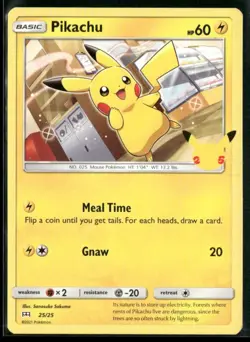 2021 McDonald's 25th Anniversary Promo Non-Holo TGC Pikachu Pokemon Card #25 - Image 1