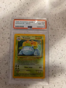 1999 Pokemon Venusaur Spanish Holo Base Set PSA 8 NM/MT - Image 1