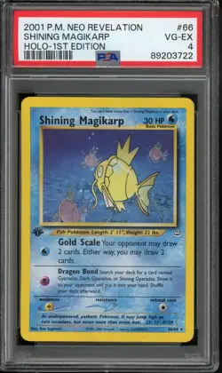 PSA 4 2001 Pokemon Neo Revelation 1st Edition Shining Magikarp Holo 64/64 Secret - Image 1