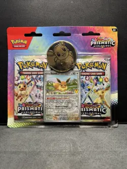 Pokemon TCG: Prismatic Evolutions 2‑Pack Blister (Pokemon Day 2025 Eevee Promo) - Image 1