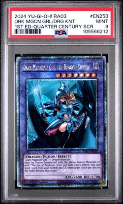 PSA 9 Dark Magician Girl the Dragon Knight - RA03-EN258 - Quarter Century YuGiOh - Image 1