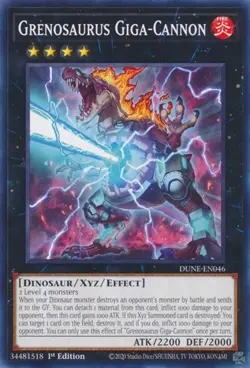 1x Grenosaurus Giga-Cannon - 1st Edition NM Eng YuGiOh - Duelist Nexus - Image 1