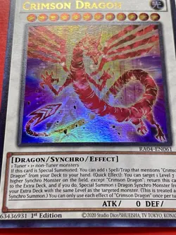 Crimson Dragon + Synchro Rumble + Snake-Eyes Vengeance Dragon | YuGiOh! - Image 2