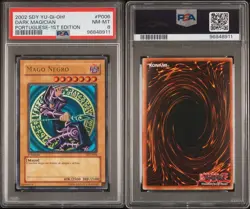 YU GI OH PSA 8 MAGO NEGRO DIY-P006 1st EDITION PORTUGUESE STARTER DECK 2002! - Image 3