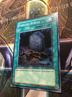 *** FOOLISH BURIAL *** SUPER RARE TURBO PACK TU08-EN004 (MP) YUGIOH! - Image 4