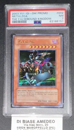 YU GI OH PSA 7 METALZOA TFK-002 THE FALSEBOUND KINGDOM PROMO ENGLISH 2003! - Image 1
