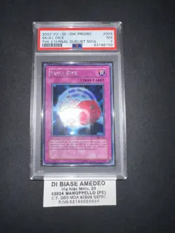 YU GI OH PSA 7 SKULL DICE EDS-003 THE ETERNAL DUELIST SOUL PROMO ENGLISH 2002! - Image 2