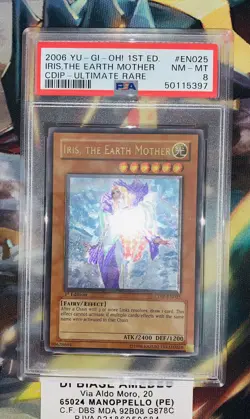 YU GI OH PSA 8 IRIS,THE EARTH MOTHER CDIP-EN025 1st EDITION ULTIMATE RARE 2006! - Image 2