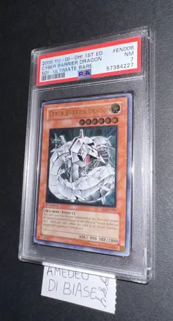 YU GI OH PSA 7 CIBER BARRIER DRAGON SOI-EN006 1st EDITION ULTIMATE RARE ENGLISH - Image 4