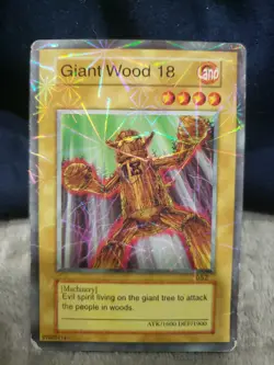 Yugioh Card Giant Wood 18 + Funny Joke Naughty Haha Meme WOW Token Field Center - Image 1
