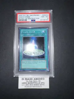 YU GI OH PSA 8 SAGE’S STONE ROD-EN003 RESHEF OF DESTRUCTION PROMO ENGLISH 2004! - Image 2
