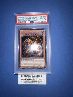 YU GI OH PSA 8 THE WINGED DRAGON OF RA SBCB-EN203 SPEED DUEL BATTLE CITY ENGL - Image 4