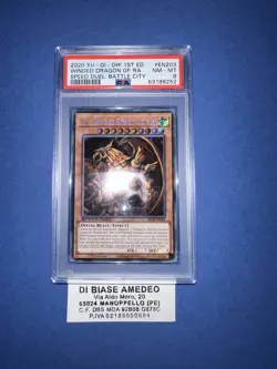 YU GI OH PSA 8 THE WINGED DRAGON OF RA SBCB-EN203 SPEED DUEL BATTLE CITY ENGL - Image 5