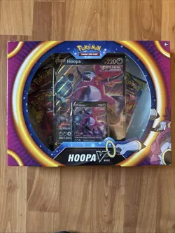 Pokemon Hoopa V Box Sealed 4 Booster Packs + Promo Card | Fusion Strike 820650106729 - Image 1
