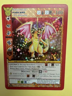 MetaZoo 2023 Native PIASA BIRD 1st Edition FULL HOLO Foil Card NM/MINT! RARE - Image 3
