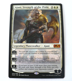 8 MTG Cards - Ajani, Strength of the Pride - Ajani Goldmane - Sleeve - LP - Image 3