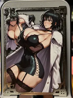 Goddess Story Metal Card Serialized Anime Waifu Fubuki One Punch Man - Image 1