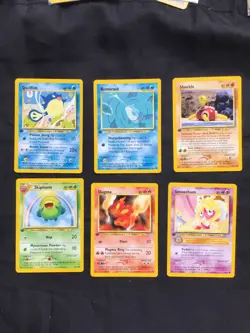 Pokemon Cards: 1st Edition Neo Revelation 12 Card Non-Holo Lot - Image 1