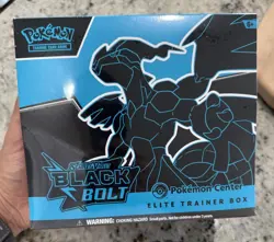 Pokemon Black Bolt Pokemon Center Elite Trainer Box Pokemon Cards 2025 ETB - Image 1