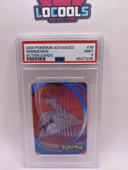 PSA 9 Mint 2004 Pokemon Action Card Grimer Muk lenticular - Image 1