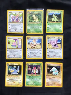 Pokemon Cards: Neo Genesis 47 Card 1st Edition Non-Holo Lot - Image 1