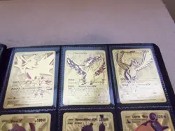 Lot of (9) 2019-2020 Pokemon "Gold Foil - GX, V, & Vmax" Collector Cards - Image 2