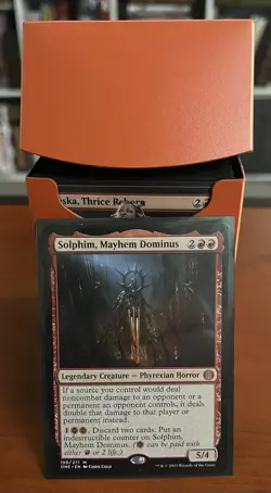 POWERFUL MTG Solphim Mayhem Dominus RED BURN Custom Commander Deck 100 Cards EDH - Image 1