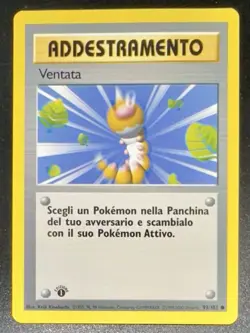 POKEMON ADDESTRAMENTO VENTATA 93/102 1st FIRST EDITION SET BASE ITALIANO 1999! - Image 1