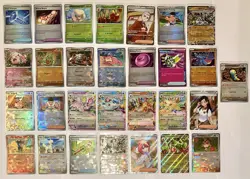 LOTTO X29 CARTE POKEMON FOIL-REVERSE -FULL ART EVOLUZIONI PRISMATICHE INGLESI! - Image 1
