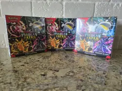 Pokemon TCG Scarlet & Violet Paldean Fates Booster Bundle Lot of 3 New/Sealed - Image 1