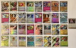 LOTTO X33 CARTE POKEMON FOIL-REVERSE -FULL ART EVOLUZIONI PRISMATICHE INGLESI! - Image 1