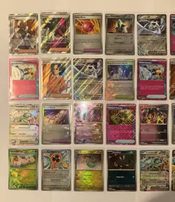 LOTTO X33 CARTE POKEMON FOIL-REVERSE -FULL ART EVOLUZIONI PRISMATICHE INGLESI! - Image 2