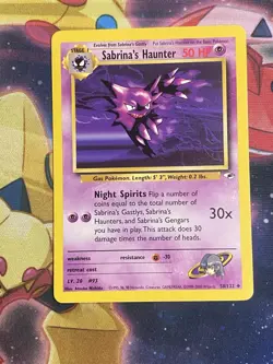 Pokemon TCG 58/132 Sabrina's Haunter Gym Heroes Unlimited Uncommon NM/LP - Image 1
