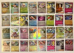 LOTTO X32 CARTE POKEMON FOIL-REVERSE -FULL ART EVOLUZIONI PRISMATICHE INGLESI! - Image 1