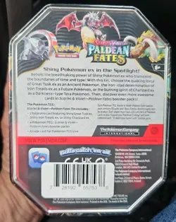 Pokemon TCG Charizard Scarlet & Violet Paldean Fates Tin (SEALED!) - Image 2