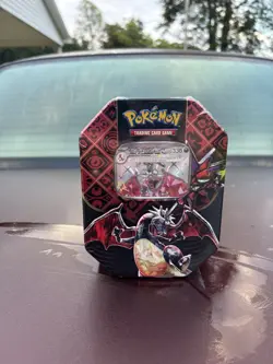 Pokemon TCG Charizard Scarlet & Violet Paldean Fates Tin (SEALED!) - Image 1