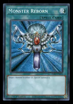 Yugioh Monster Reborn (Secret Rare) #RA03-EN052 Quarter Century Bonanza LP - Image 1