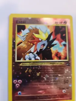 Entei Reverse Holo Black Star Promo Pokemon Card Base WOTC - Image 5