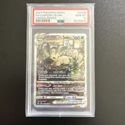 PSA 10 Leafeon VSTAR GG35/GG70 Holo Crown Zenith Card Pokemon Rare GEM MINT - Image 1