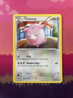 Pokemon Card Chansey Dark Explorers Common 81/108 Near Mint - Image 1