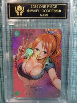 Nami ONE PIECE Anime Waifu Goddess Story CUSTOM Card NM - Image 1