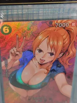 Nami ONE PIECE Anime Waifu Goddess Story CUSTOM Card NM - Image 2