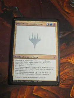 Saga Of Krark Losing His Thumb Unknown Event Playtest Card MTG Gencon 2025 Rare - Image 1