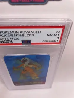 PSA 8 Near Mint 2004 Pokemon Action Card Blaziken lenticular - Image 2